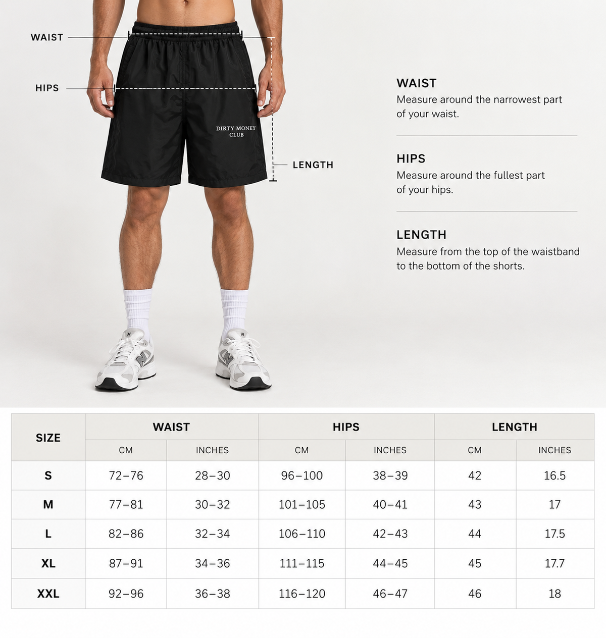 Dirty Money Club Training Shorts